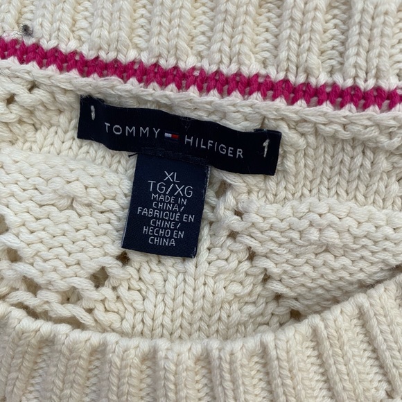 Women’s, Tommy Hilfiger, Open Knit, Crew Neck, Sweater - Picture 7 of 9